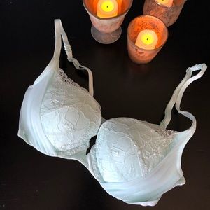 Victoria’s Secret baby blue padded Demi bra
